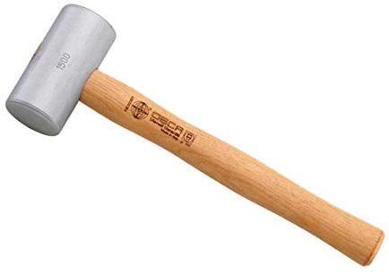 Osca 075H GR1500 Alu Hammer zylindrisch mit Hickorystiel, 1500 g