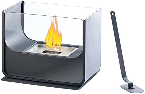 Carlo Milano Deko Feuer: Tischkamin, beckenförmig, für Bio-Ethanol (Tischkamin Ethanol Indoor, Design für Bioethanol, Ofen)