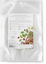 Lot de 100 sacs sous vide 20 x 30 cm, sans étiquette, adaptés pour congélateur, réfrigérateur, décongélation au micro-ondes, bouillir dans l'eau, cuisson sous vide au four ou à vapeur