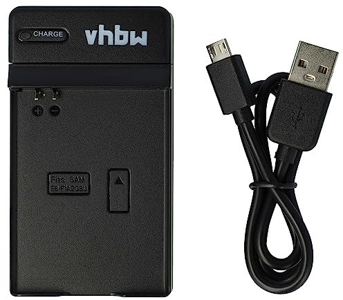vhbw Chargeur Micro-USB Compatible avec Samsung Galaxy Camera EK-GC100Z, EK-GC110, EK-GC120 Batterie de téléphone - Station + câble Micro-USB