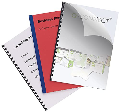 Q-Connect Clear A4 PVC Binding Covers 150 Micron (Pack of 250) KF24010