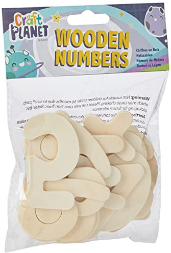 Craft Planet 20 Natur Holz Nummer, beige