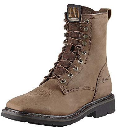 ARIAT Mens Cascade 8 Wide Square Toe Work Boot Alamo Brown 10