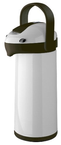 Helios Airpot Jarra térmica con Bomba, Gris y Negro, 1,9 Liter