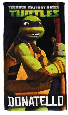 alles-meine.de GmbH Badetuch Turtles 70 cm * 140 cm Handtuch Strandtuch Baumwolle - Donatello Schildkröten Teenage Mutant Ninja Turtle Jungen 70x140 für Kinder Badehandtuch