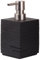 Seifenspender, viele schöne Seifenspender zur Auswahl, hochwertige und stabile Qualität mit Edelstahlpumpe, modernes Design (Calero Black)