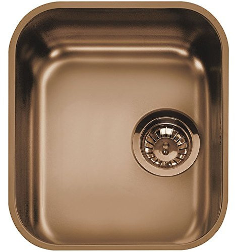 Smeg UM34RA - Fregadero (Fregadero encastrado bajo encimera, Rectangular, Acero inoxidable, Cobre, 1 senos, Rectangular)