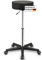 1stuff Profi Rollhocker Squash 35 - ca. 66-88 cm Höhe - extra hoher Drehhocker - Stehhilfe - robuster Praxis-Hocker - Barhocker mit Rollen gebremst - Laborhocker Schwarz