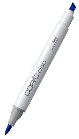 COPIC Classic Coloured Marker Pen - (B-24) Sky, For Art & Crafts, Colouring, Graphics, Highlighter, Design, Anime, Professional & Beginners, Art Supplies & Colouring Books