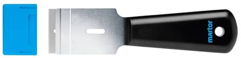 MARTOR Raschietto, SCRAPEX ARGENTAX, raschietto per etichette, stretto, per destrorsi e mancini, per vetroceramica, adesivi, in plastica, lama intercambiabile, ergonomico