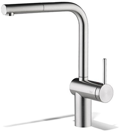 KWC Hebelmischer, Auszugauslauf Livello, edelstahl A 225, 10.231.103.700FL
