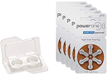 30er Pack kompatibel mit PowerOne Typ 312 Hörgerätebatterien – Zinc Air PR41 ZL3 – Langlebig – Kompatibel mit Hörgeräten von Signia, Phonak, Oticon