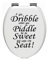 Toilet Seat Bathroom Quote/Words Wall Art Decal Sticker If You Dribble 17 Colours Available (Black)