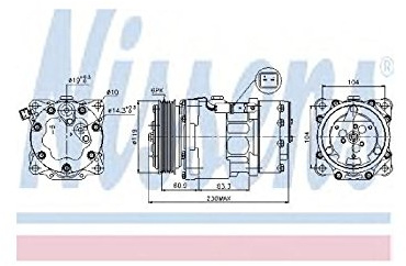 Nissens 89032 Compresseur, climatisation