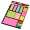 Pigna, Blocchetti adesivi MISTER MEMO, foglietti adesivi, colori assortiti, f.to 25x19 cm., 1 set