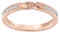 Swarovski – Anello da Donna, rodiato e vetro trasparente – 513966, base metal, 50 (15.9), colore: Oro rosa, cod. 5139667