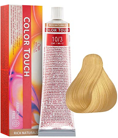 10/3 Hell-lichtblond gold Wella Color Touch Rich Naturals ammoniakfrei 60ml