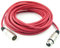 Adam Hall Cables K3MMF1000RED Mikrofonkabel 10m ROT XLR female auf XLR male