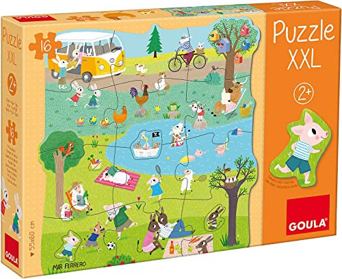 Goula D53427 - Puzzle XXL - EIN Tag auf dem Land