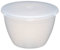 KitchenCraft Medium-Small Plastic Pudding Basin with Lid, 570 ml (1 Pint)