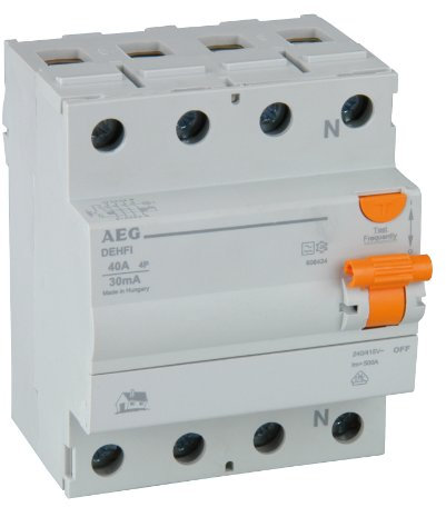Sonstige, 40271, 40271 interruttori differenziali, 4 poli, 40A, 30mA, AEG