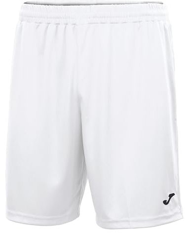 Joma Mens Nobel 100053.200 Team Shorts - White/White, 4X-Small/3X-Small, White, 4XS-3XS EU