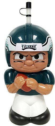 Party Animal NFL Philadelphia Eagles Big Sip 3D-Wasserflasche, 473 ml, Grün