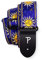 Perri's Leathers Ltd. - Gitarrengurt - Nylon - Jacquard - Hello Sunshine - Blau - Einstellbar - Für Akustik-/Bass-/Elektrogitarren - Hergestellt in Kanada (TWS-7009)