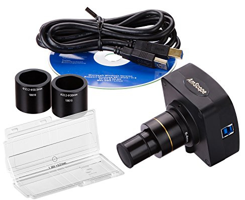amscope mu503-ck 5 MP USB 3.0 Echtzeit Live Video Mikroskop Digital Kamera + Kalibrierung Kit