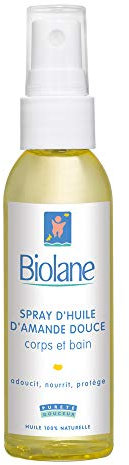 Biolane lot de 2 sprays huile d'amande douce