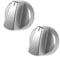 Belling Genuine Silver Oven / Cooker Control Knob (Pack of 2)