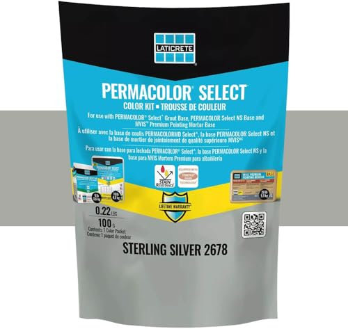 Permacolor SELECT Grout Color Kit (40+ Colors Available) (Sterling Silver)