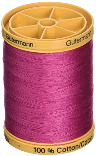 Gutermann Natural Cotton Thread Plain Fuchsia Flowers 876m