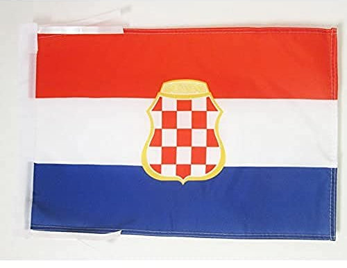 AZ FLAG - Flagge Kroatische Republik Herceg-Bosna 1991-1994 - 45x30 cm Mit Kordel - Hr Hb Fahne 30 x 45 cm - Flaggen
