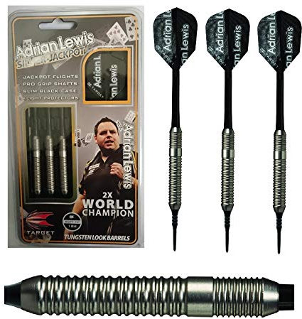 TARGET 100540 Adrian Lewis Silber Jackpot 18g Weiche Spitze Darts