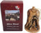 Holy Land Market Orange Olivenholz Ornamente - Kleine Glocken - Christbaumschmuck aus dem Heiligen Land - viele Größen (10,2 cm, 1)