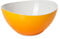 Omada Design Saladier, bol en plastique incassable bicolore, fabriqué en Italie, ligne Trendy, diamètre 26 cm, capacité 3,5 litres, va au lave-vaisselle, Blanc et Jaune