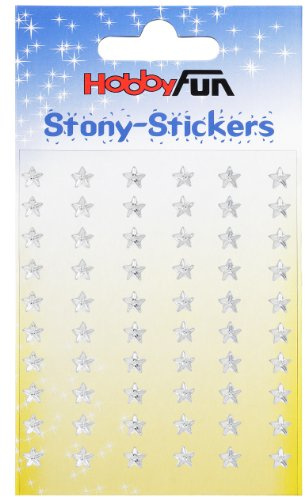STONY-Stickers Stern 6 mm, kristall, 60 St.