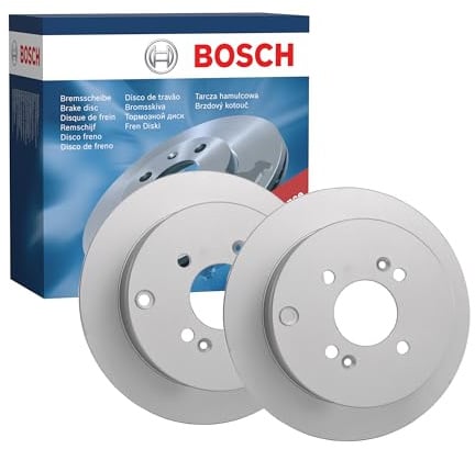 Bosch BD2108 Bremsscheiben hinten - 262 mm - 1 Satz aus 2 Scheiben | Massive Bremsscheiben - ECE-R90-zertifiziert - lange Lebensdauer, moderner Korrosionsschutz