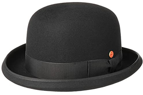 Mayser Viril Melone Hut Bowler Anlasshut Wollfilz Made in EU Herren Winter schwarz 59 cm