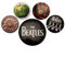 Pyramid International BP80476 The Beatles White Badge, Multicolore, 10 x 12,5 x 1,3 cm