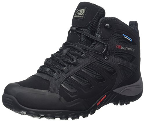 Karrimor mens Helix Mid Weathertite High Rise Hiking Boots, Black, 10 UK