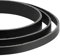 Auroris - Lederband flach schwarz Breite wählbar 3/4/5/8/10/15/20/25/30/35/40 mm (Breite 20mm / Länge 1m)