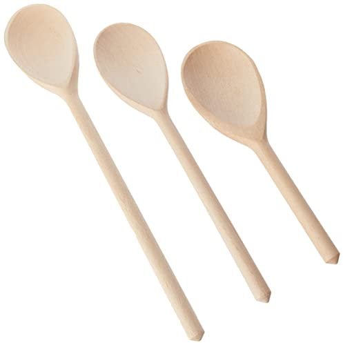 Tala Wooden Spoon Set, FSC Beechwood, Cooking and Baking Need and Perfect for use with Non-Stick Bakeware