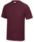 Just Cool Mens Performance Plain T-Shirt (XXL) (Burgundy)