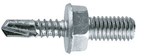 Apolo 96320M810Trb - Tornillo Punta Broca Trb St 6,3X19 Cabeza Hexagonal Rosca Métrica M8X10 Acero Cincado, 100 Unidades