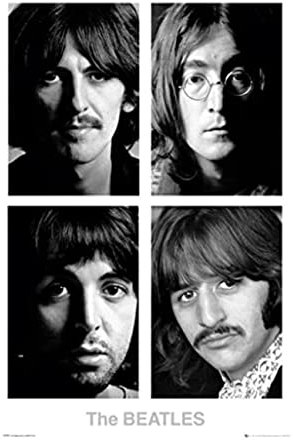 GB eye LP1837 Maxi-Poster „The Beatles“ 61 x 91,5 cm Weiß