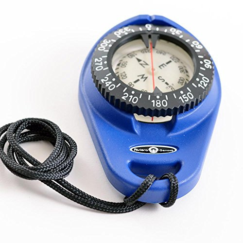 wellenshop Riviera Peilkompass Taschenkompass Bootskompass Blau