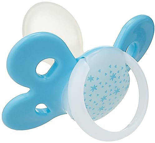 Chicco PhysioForma Comfort Tétines Bébé en Silicone, Sucette Douce, Aide à la Respiration, Favorise le Développement de la Bouche, de 16 à 36 Mois, 1 Unité, Rose Phosphorescente, Coloris Aléatoire