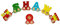 Buchstabenzug Bunt Namens-Set 4 Buchstaben Namen (kostenfreie Loc, Waggon & Fotozug) | Fun World Toys® Buchstaben Zug Holz Name